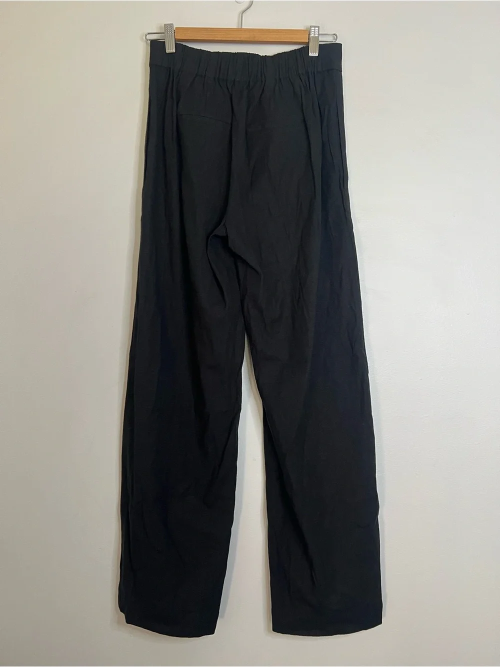 Vince Linen Blend Black Wide-Leg Pants - Women size xsmall